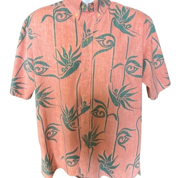 VTG REYN SPOONER Alfred Shaheen Aloha Hawaiian Floral Shirt Men L Lar… - Picture 1 of 6